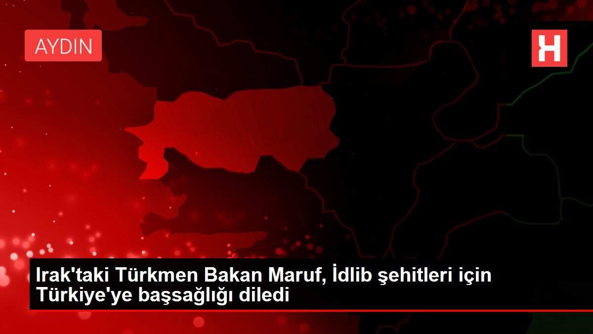 Irak'taki Türkmen Bakan Maruf, İdlib şehitleri için Türkiye'ye başsağlığı diledi