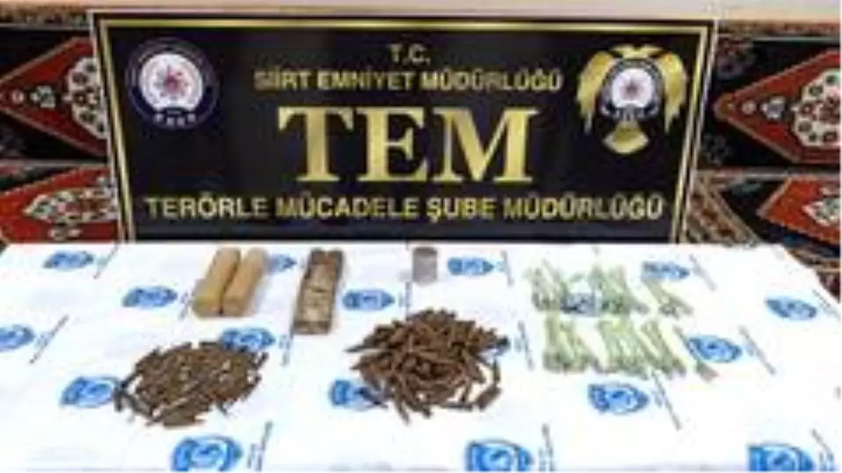 Siirt'te çok sayıda mühimmat ele geçirildi