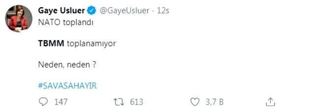 BM ve NATO olağanüstü toplanırken, TBMM'nin olağan gününde toplanma kararı tepki çekti.