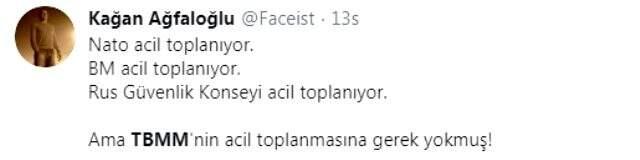 BM ve NATO olağanüstü toplanırken, TBMM'nin olağan gününde toplanma kararı tepki çekti.
