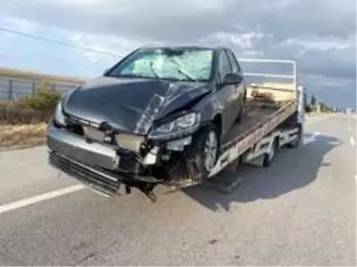Kavşaktan hatalı çıkış kazaya sebep oldu Kavşaktan hatalı çıkış kazaya sebep oldu