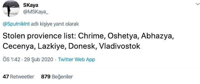 Rus haber ajansı Sputnik International'dan skandal haber! Hatay için 'çalıntı bölge' dediler