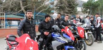 Amasya'da şehitlere saygı yürüyüşü ve motosiklet konvoyu
