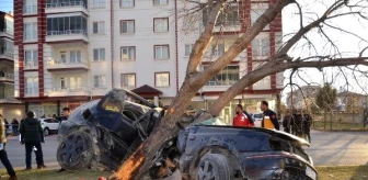 Otomobil ağaca çarptı: 2 ölü 1 yaralı