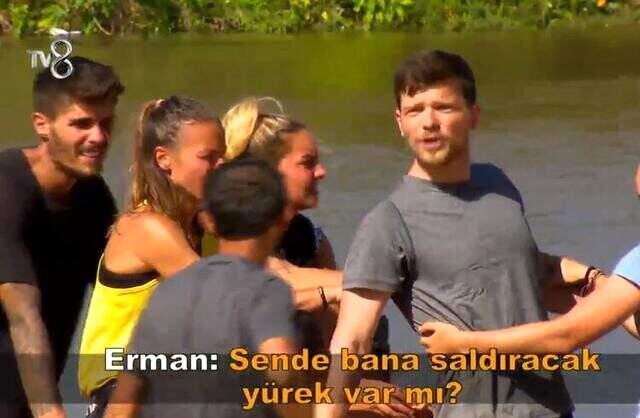 Fatma ve Erman Survivor'dan diskalifiye edildi.