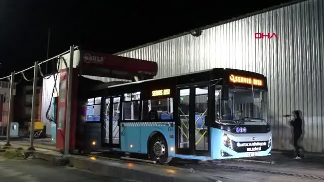 Antalya Toplu Ulasim Araclarina Detayli Temizlik Antalya