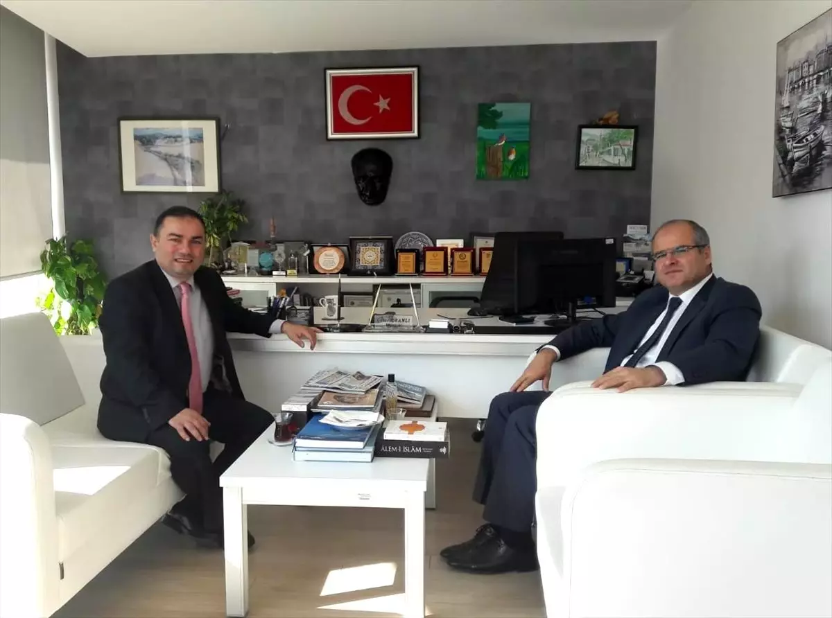 Basın İlan Kurumu Mersin Şube Müdürü Çetin Oranlı'ya ziyaret