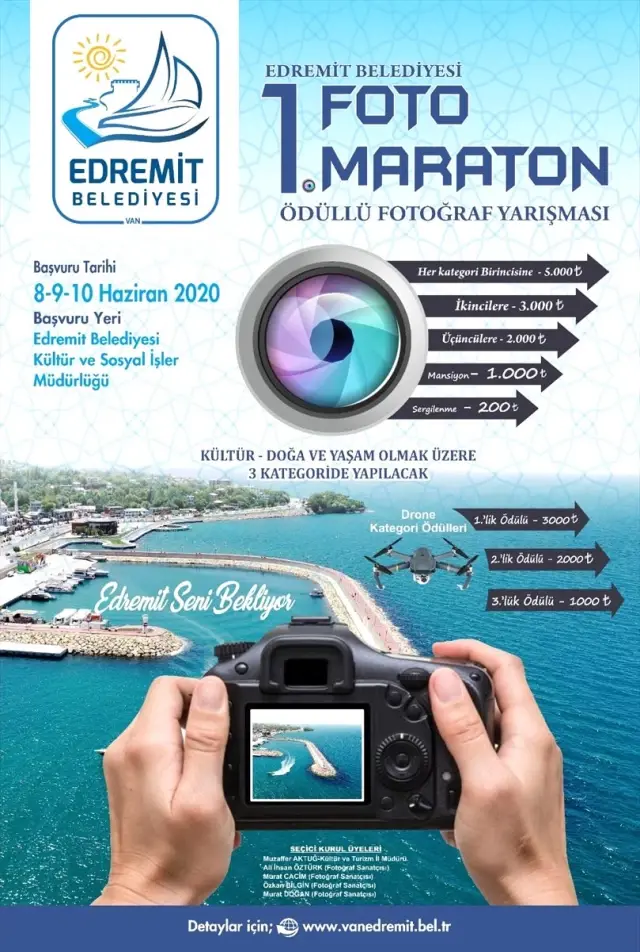 Edremit Belediyesi '1. Foto Maraton' yarışması düzenliyor