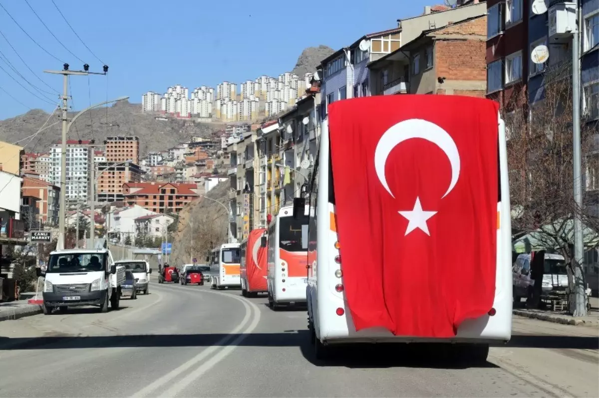 Gümüşhane'de dolmuşçular 'Bahar Kalkanı' operasyonuna destek çıktı