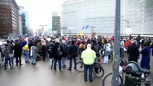 AB'nin ve Yunanistan'ın göç politikaları protesto edildi AB'nin ve Yunanistan'ın göç politikaları protesto edildi
