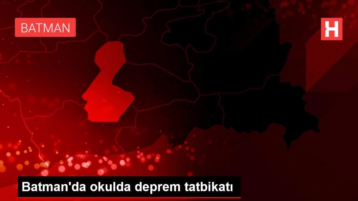 Batman'da okulda deprem tatbikatı Batman'da okulda deprem tatbikatı