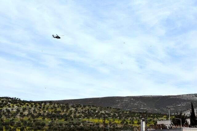 Suriye sınırında helikopter hareketliliği yaşandı.