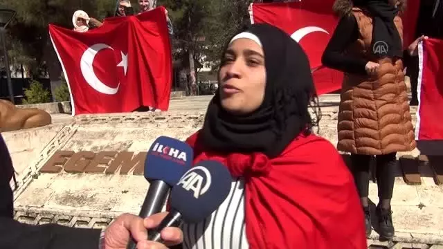 Suriyelilerden Bahar Kalkanı Harekatı'na destek Suriyelilerden Bahar Kalkanı Harekatı'na destek