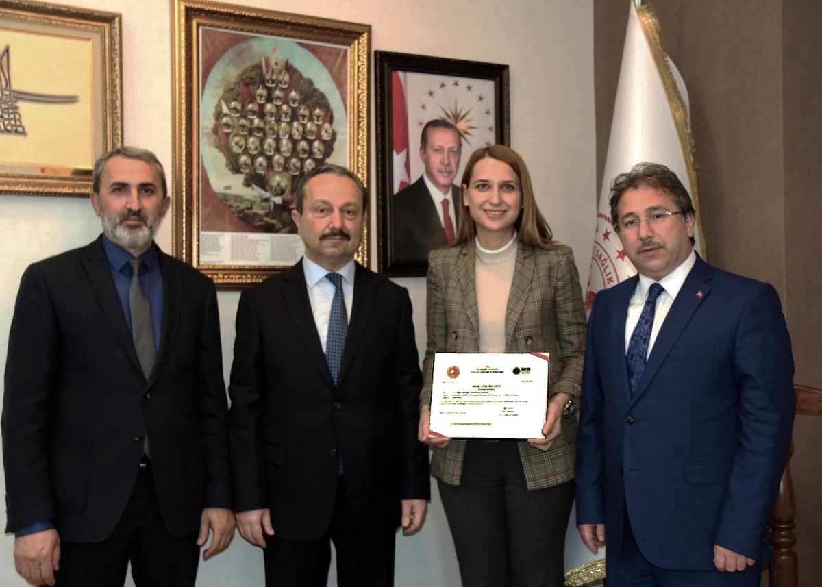 Yahyalı Devlet Hastanesine 'Sıfır Atık Belgesi' Verildi