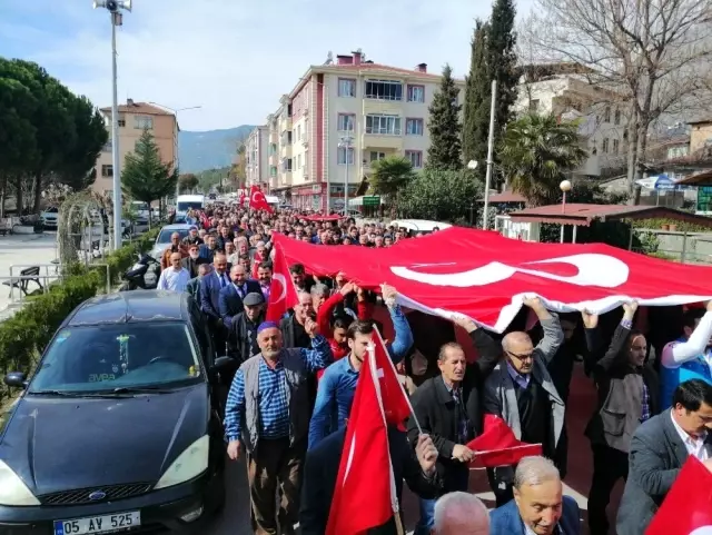 Kargı şehitler için yürüdü Kargı şehitler için yürüdü