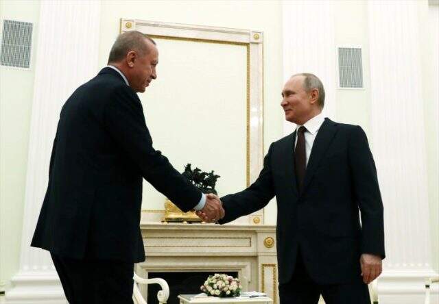 Moskova'daki Erdoğan-Putin görüşmesi dünya basınında ilk haber olarak veriliyor