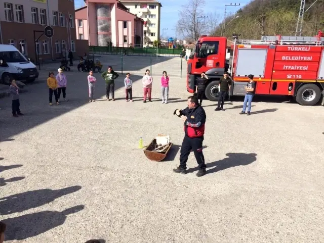 Türkeli'de yangın tatbikatı yapıldı
