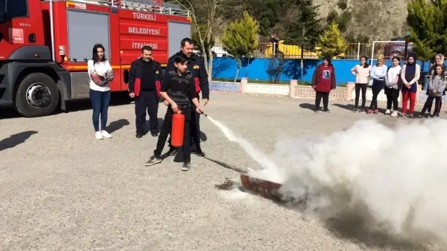 Türkeli'de yangın tatbikatı yapıldı