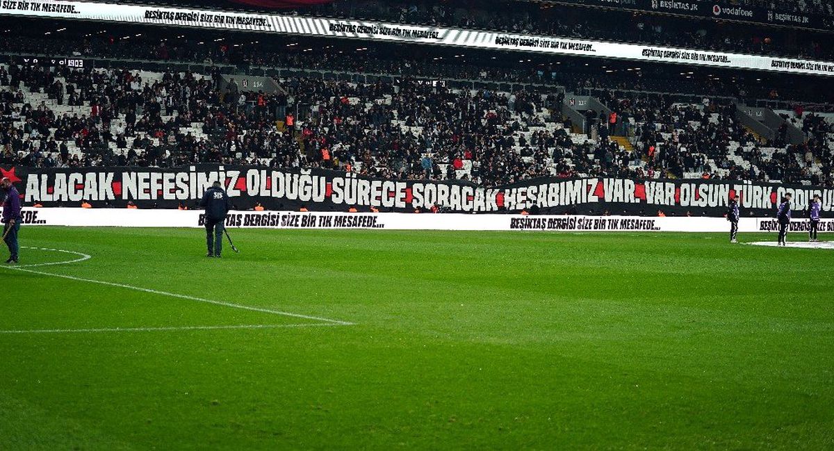 Beşiktaş taraftarından Mehmetçiğe destek