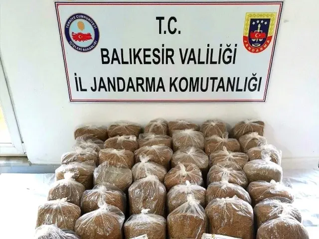 Bigadiç'te kaçak tütün operasyonu