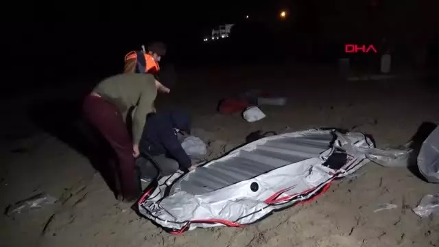 Bodrum'dan kos'a lastik bot ile geçtiler