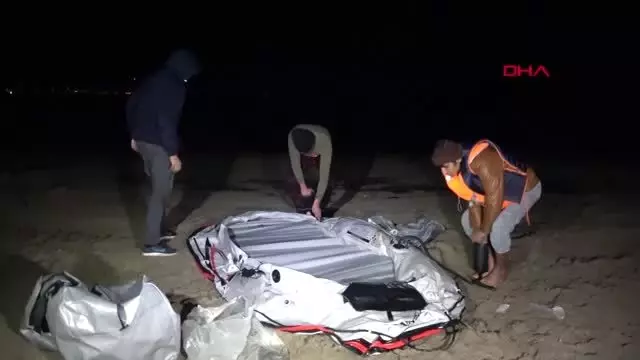 Bodrum'dan kos'a lastik bot ile geçtiler