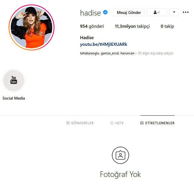 Hadise, sevgilisi Kaan Yıldırım'ın isteğiyle 15 milyon izlenen dans videosunu Instagram'dan sildi.