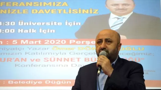 İlahiyatçı yazar Döngeloğlu Bozkır'da Kur'an ve sünnet bütünlüğünü anlattı İlahiyatçı yazar Döngeloğlu Bozkır'da Kur'an ve sünnet bütünlüğünü anlattı
