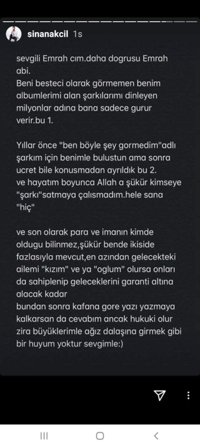 Sinan Ak��l ve Emrah birbirine girdi: Sosyal medyada sert s�zler!