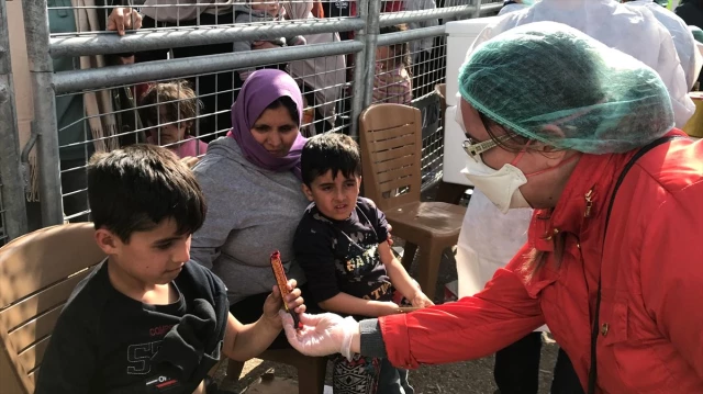 Edirne'deki sığınmacı çocuklara aşı yapılıyor Haberler