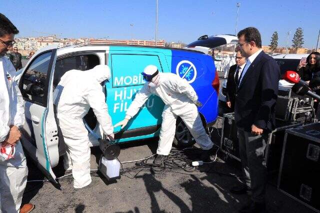 İstanbul'da koronavirüs alarmı! İmamoğlu, mobil hijyen filosunu sahaya sürdü