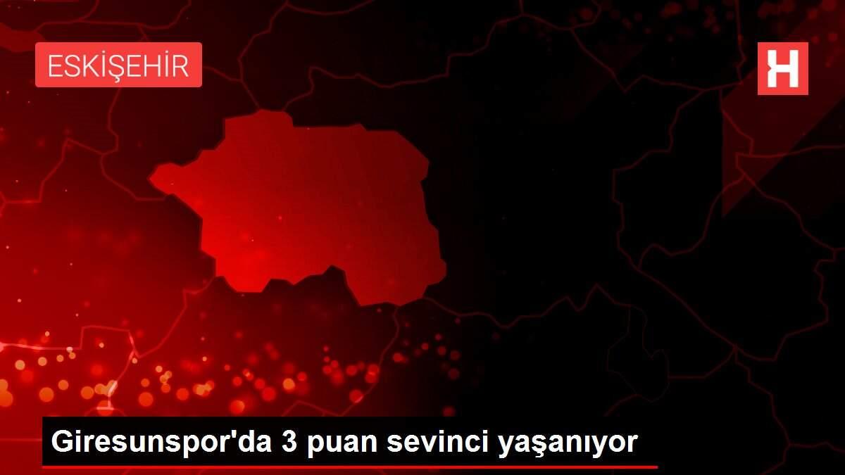 Giresunspor'da 3 puan sevinci yaşanıyor