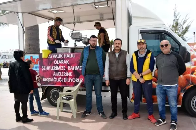 Ayvalık Halkı'ndan şehitler için lokma hayrı
