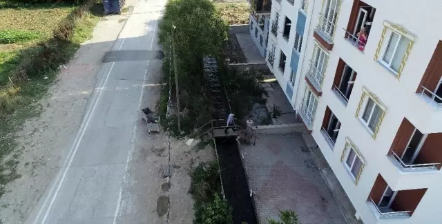 Demirtaş'ta su kanalı çilesi bitiyor Demirtaş'ta su kanalı çilesi bitiyor