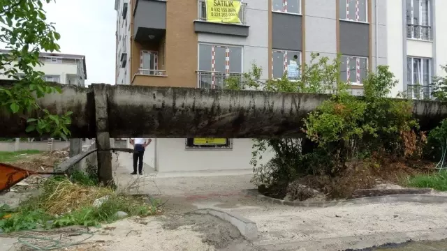 Demirtaş'ta su kanalı çilesi bitiyor Demirtaş'ta su kanalı çilesi bitiyor