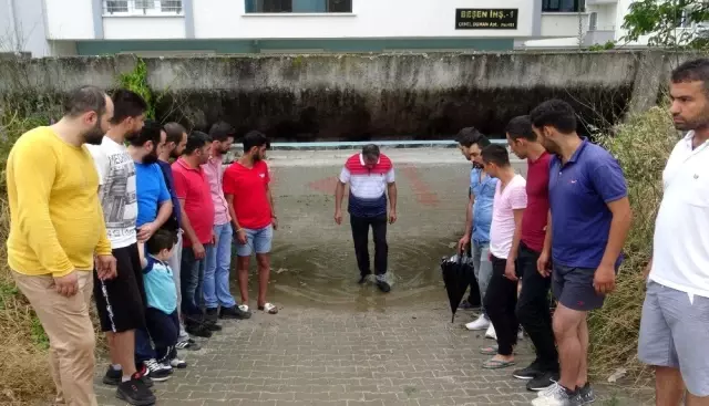 Demirtaş'ta su kanalı çilesi bitiyor Demirtaş'ta su kanalı çilesi bitiyor