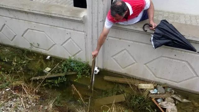 Demirtaş'ta su kanalı çilesi bitiyor Demirtaş'ta su kanalı çilesi bitiyor