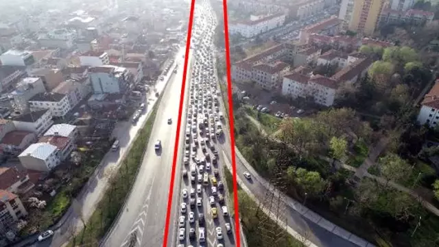 İstanbul'da isyan ettiren trafik çilesi! 3 kilometrelik yolu 1 saatte gidiyorlar İstanbul'da isyan ettiren trafik çilesi! 3 kilometrelik yolu 1 saatte gidiyorlar