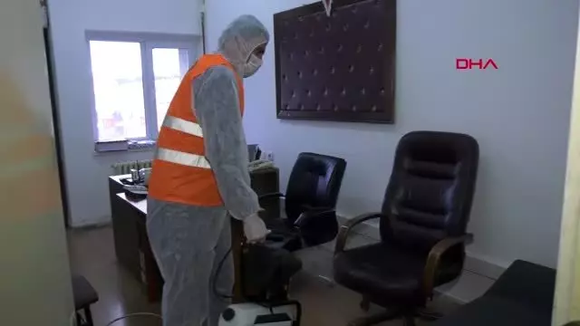 ANKARA Gölbaşı'nda kamu kurumlarında virüs temizliği ANKARA Gölbaşı'nda kamu kurumlarında virüs temizliği