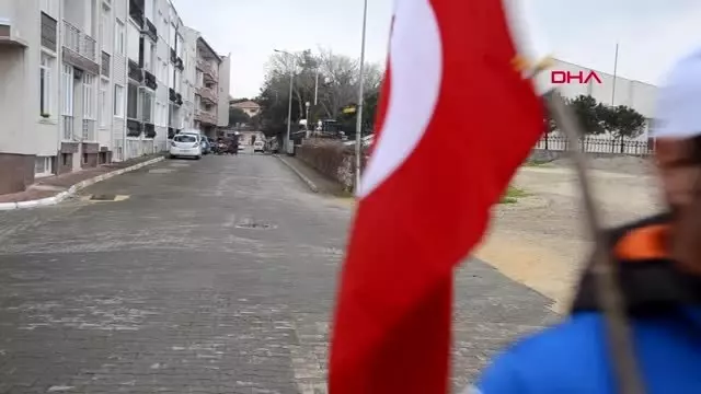 ÇANAKKALE Şehitler için Çanakkale’ye yürüyen gazi torunu, Gelibolu’ya ulaştı