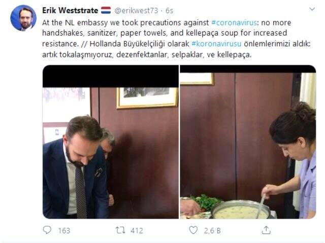 Hollandalılar, Canan Karatay'ın koronavirüs tavsiyesini uyguladı