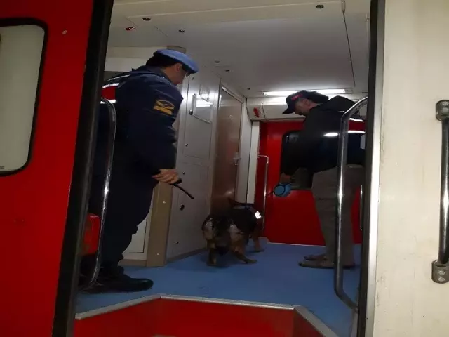 Jandarmadan yolcu trenlerine asayiş uygulaması Jandarmadan yolcu trenlerine asayiş uygulaması