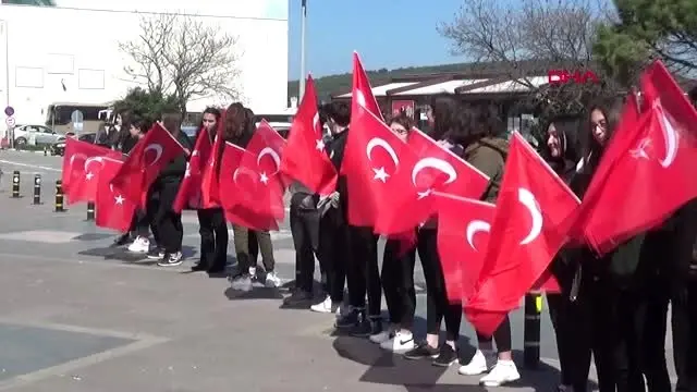 ÇANAKKALE Şehitler için Çanakkale’ye yürüyen gazi torunu, Eceabat’a ulaştı