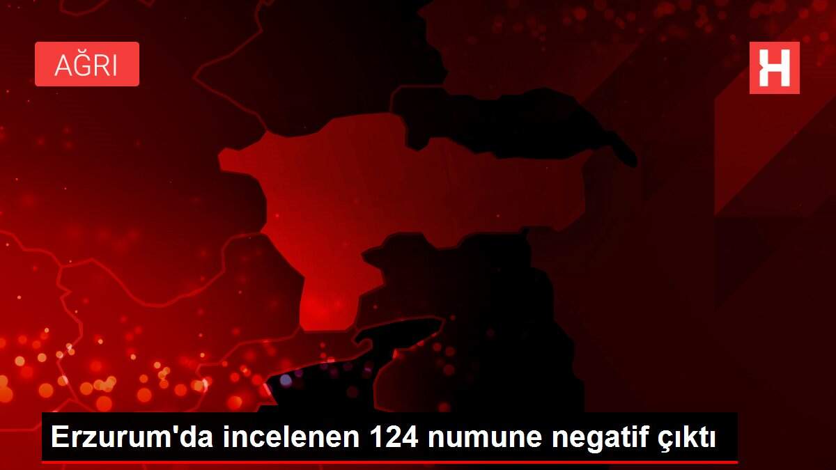 Erzurum'da incelenen 124 numune negatif çıktı
