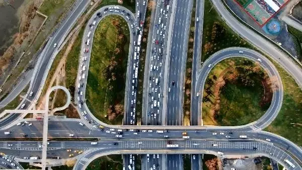 (Havadan fotoğraflarla) İstanbul trafiğine