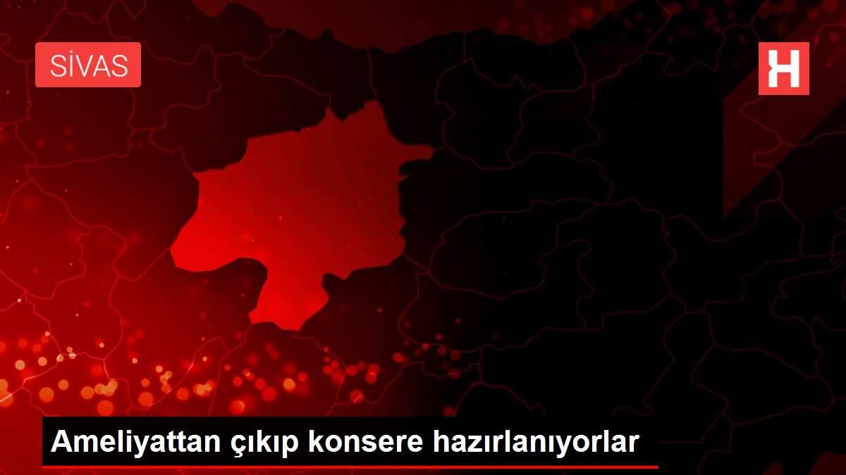 Ameliyattan çıkıp konsere hazırlanıyorlar