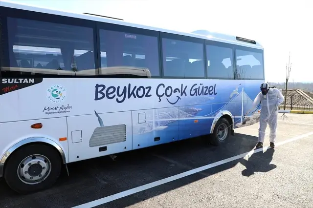 Beykoz'da koronavirüs ilaçlama çalışmaları sürüyor Beykoz'da koronavirüs ilaçlama çalışmaları sürüyor