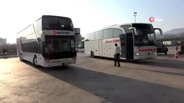 Bolu’da okulların tatili otogarda yoğunluk oluşturdu