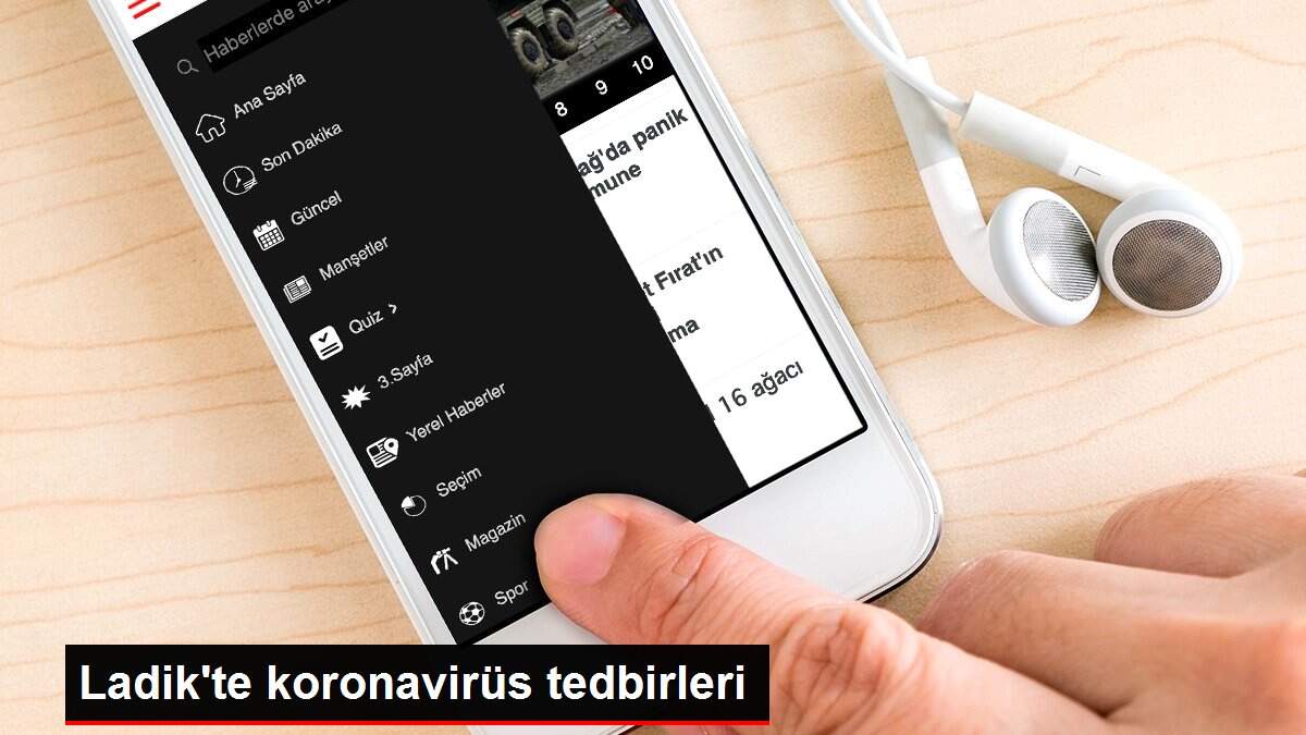 Ladik'te koronavirüs tedbirleri