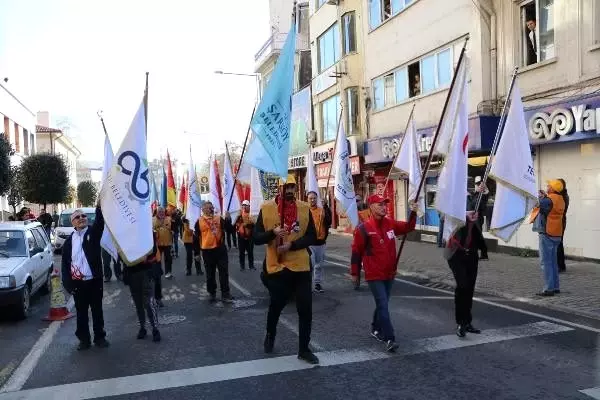 Tekirdağ'dan Çanakkale'ye 57'nci Alay yürüyüşü başladı Tekirdağ'dan Çanakkale'ye 57'nci Alay yürüyüşü başladı